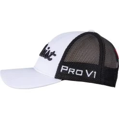 Titleist Cap Tour Performance Mesh, Weiß/schwarz -Professionelles Golfausrüstungsgeschäft 623568 weiss schwarz 02 1280x1280