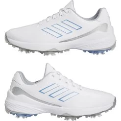 Adidas Golfschuh ZG23, Weiß/grau/blau -Professionelles Golfausrüstungsgeschäft adidas golfschuh zg23 weissgraublau weiss 5038614 5 1280x1280