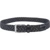 Alberto Gürtel Braided, Anthrazit/schwarz