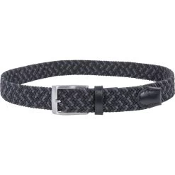 Alberto Gürtel Braided, Anthrazit/schwarz