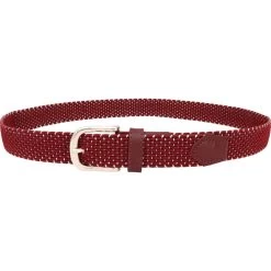 Alberto Gürtel Damen Stretch Silver, Weinrot