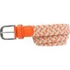 Alberto Gürtel Multicolor Braided, Orange/weiß