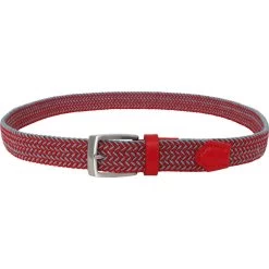 Alberto Gürtel Tone Braided, Grau/rot