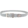 Alberto Stretchgürtel Metal Braided, Silber