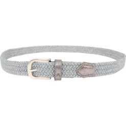 Alberto Stretchgürtel Metal Braided, Silber