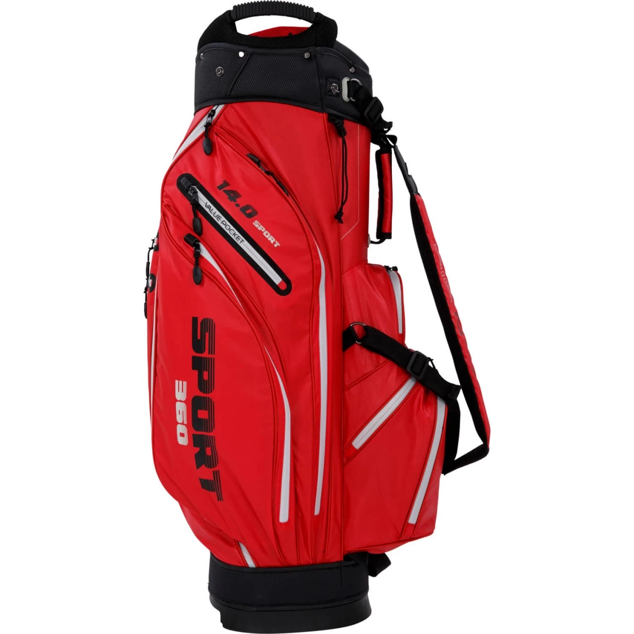 BIG MAX Cartbag Dri Lite Sport 360, Rot/schwarz 3 BIG MAX Cartbag Dri Lite Sport 360, Rot/schwarz – Bild 3