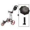 BIG MAX Golftrolley Autofold FF, Schwarz/rot