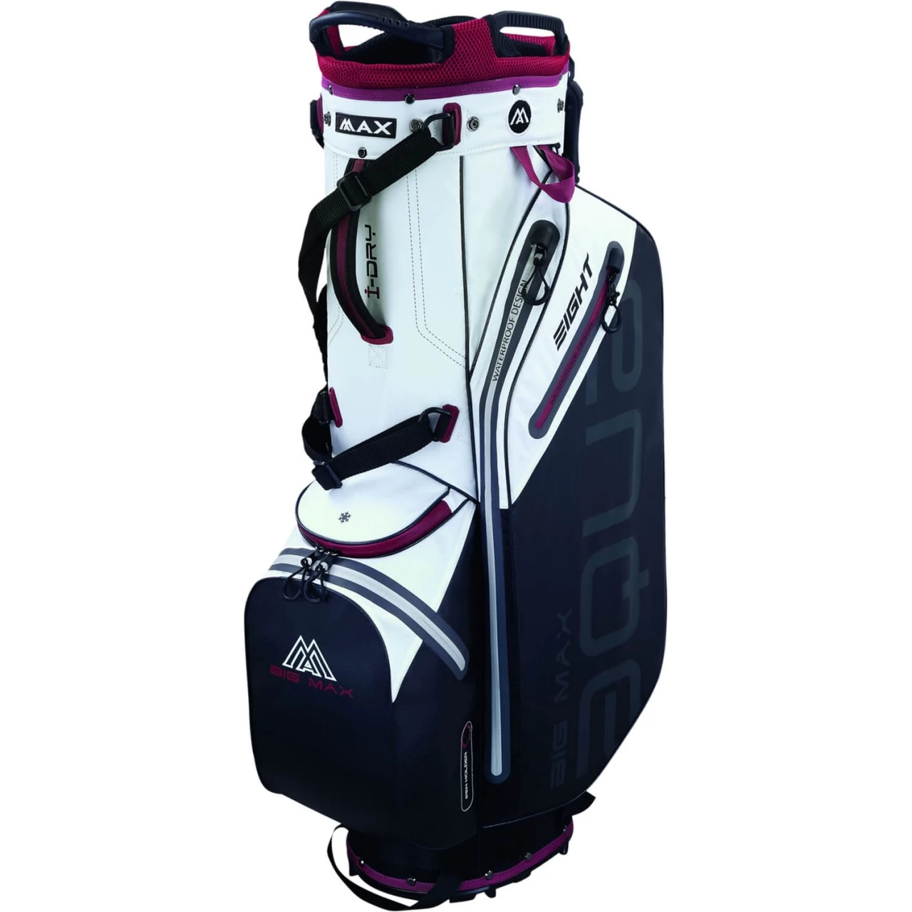 BIG MAX Standbag AQUA Eight G, Weiß/schwarz/dunkelrot 2 BIG MAX Standbag AQUA Eight G, Weiß/schwarz/dunkelrot – Bild 2