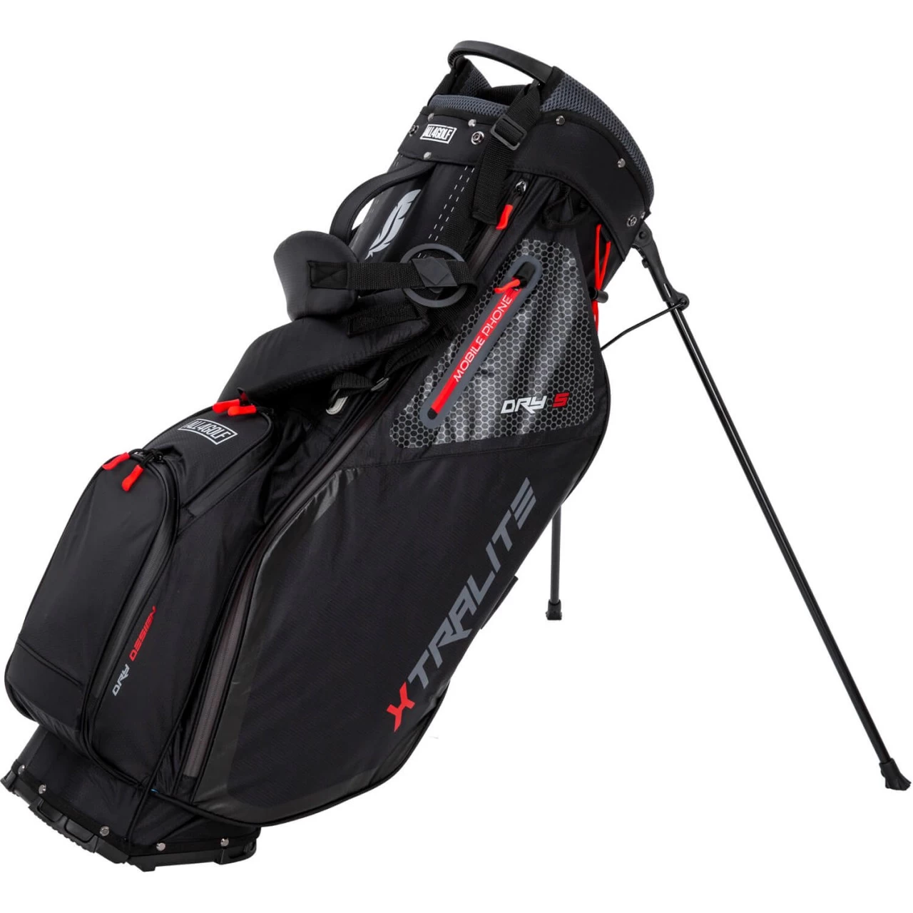 BIG MAX Standbag Xtralite Mit All4Golf Logo, Schwarz 1 BIG MAX Standbag Xtralite Mit All4Golf Logo, Schwarz