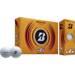 Bridgestone Golfbälle E6 - 12er Pack, Weiß