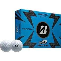 Bridgestone Golfbälle E9 Long Drive - 12er Pack, Weiß