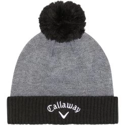 Callaway Beanie TA Pom, Grau/schwarz