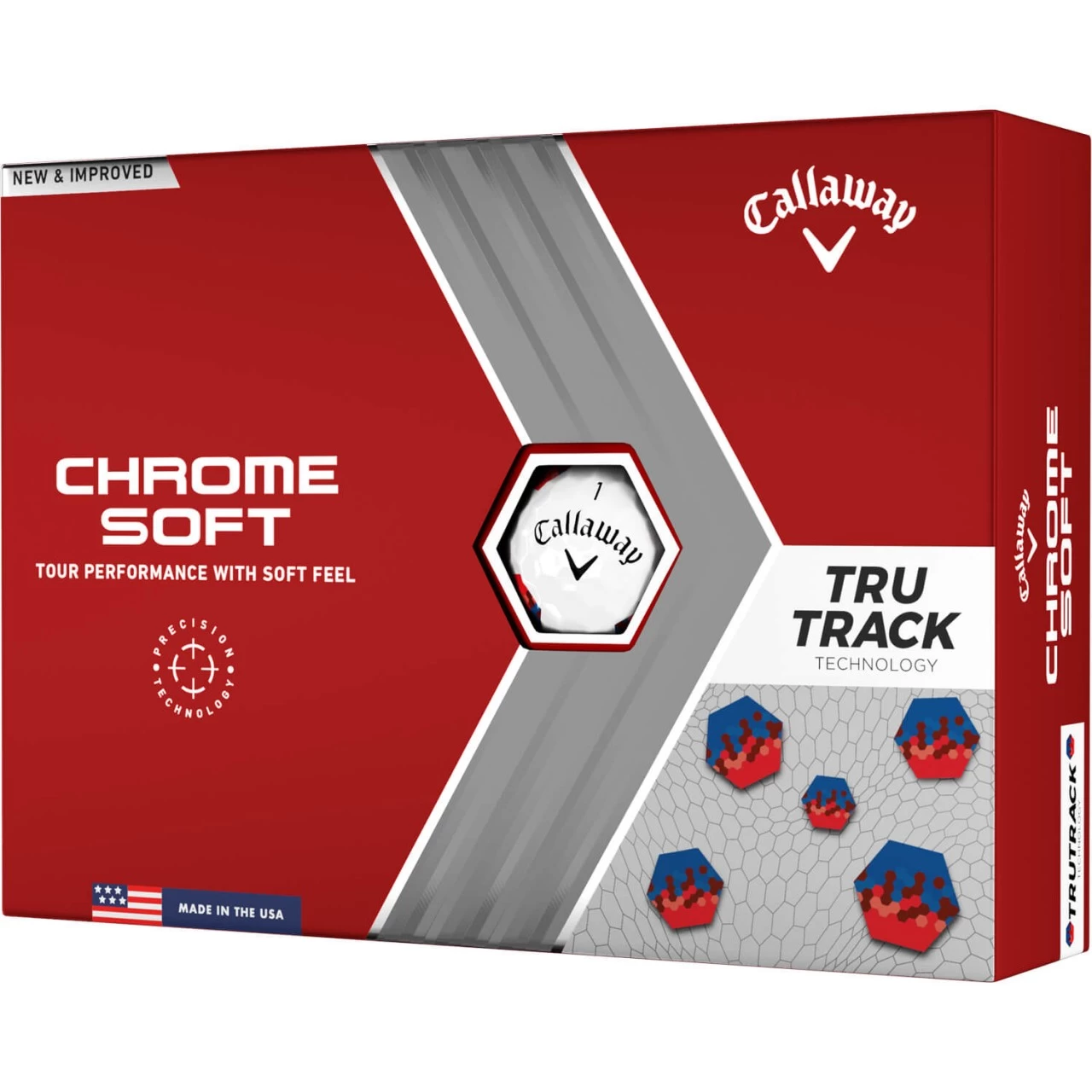 Callaway Chrome Soft TruTrack Golfbälle - 12er Pack, Weiß 1 Callaway Chrome Soft TruTrack Golfbälle - 12er Pack, Weiß