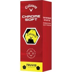 Callaway Chrome Soft Truvis Golfbälle - 12er Pack, Gelb/schwarz -Professionelles Golfausrüstungsgeschäft callaway chrome soft truvis golfbaelle 12er pack gelbschwarz gelb 11141643 5xVgABc93iaCEF 1280x1280