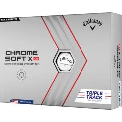 Callaway Chrome Soft X Triple Track LS 22 Golfbälle - 12er, Weiß