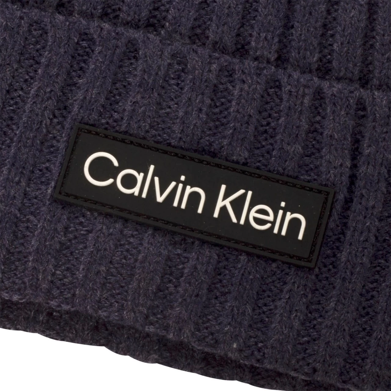 Calvin Klein Golf Beanie Chunky Knit, Blau 3 Calvin Klein Golf Beanie Chunky Knit, Blau – Bild 3