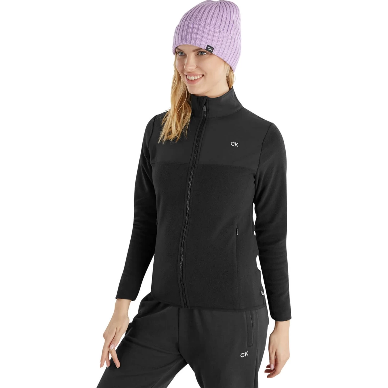 Calvin Klein Golf Beanie Waldorf Cable, Lila 6 Calvin Klein Golf Beanie Waldorf Cable, Lila – Bild 6