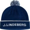 J.Lindeberg J. LINDEBERG Beanie Stripe, Dunkelblau