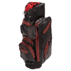 JuCad Cartbag Aquastop, Schwarz/rot
