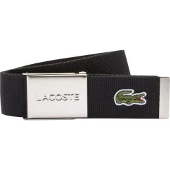LACOSTE Gürtel Made In France, Schwarz