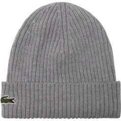 LACOSTE Mütze Beanie, Grau