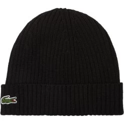 LACOSTE Mütze Beanie, Schwarz