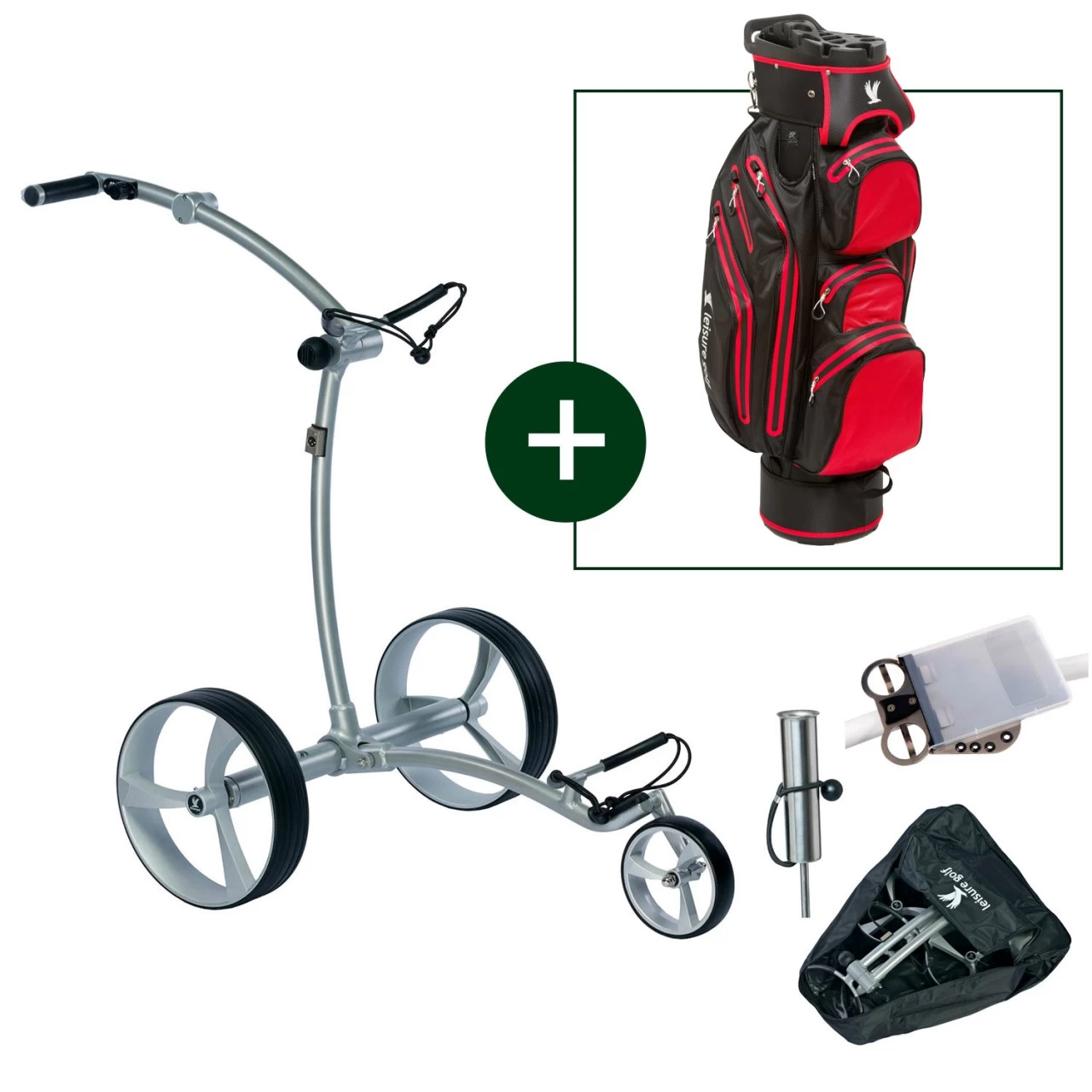 Leisure Elektrotrolley Ikarus Slim Line, Silber 1 Leisure Elektrotrolley Ikarus Slim Line, Silber