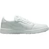 Nike Golf Schuh Air Jordan 1 Low G, Weiß/silber