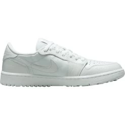 Nike Golf Schuh Air Jordan 1 Low G, Weiß/silber