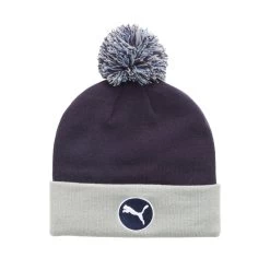 Puma Beanie WRMLBL Removeable Pom, Navy/hellgrau