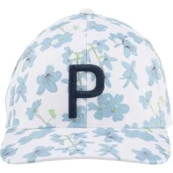 Puma Cap Verdant P, Weiß/hellblau