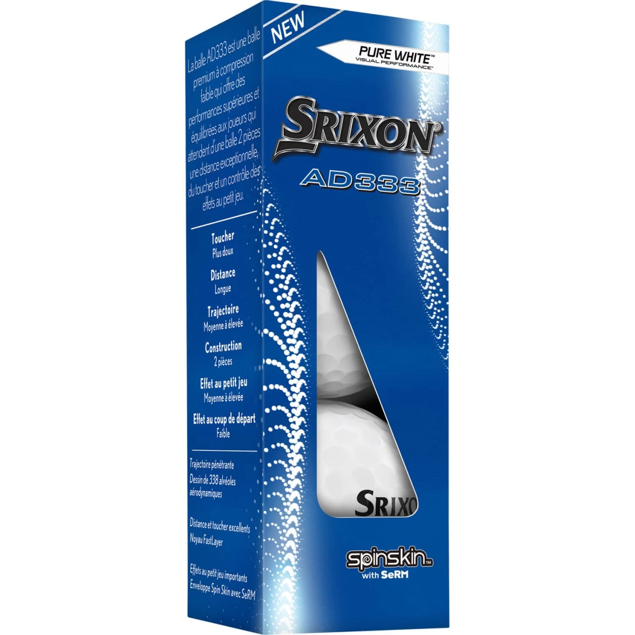Srixon AD333 (10) Golfbälle - 12er Pack, Weiß 2 Srixon AD333 (10) Golfbälle - 12er Pack, Weiß – Bild 2