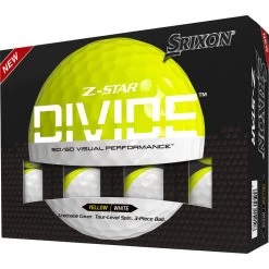 Srixon Z-Star Divide Golfbälle - 12er Pack, Weiß/gelb