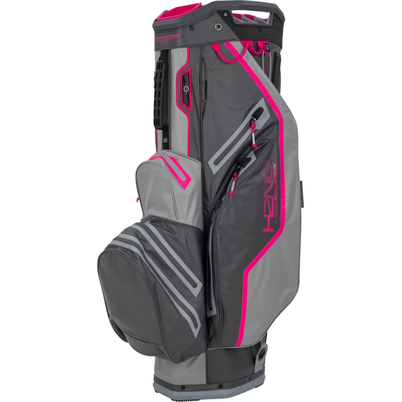 Sun Mountain Cartbag H2NO Light, Grau/pink 1 Sun Mountain Cartbag H2NO Light, Grau/pink
