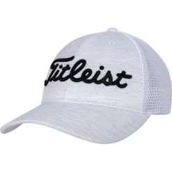 Titleist Cap Players Space Dye Mesh, Weiß/schwarz