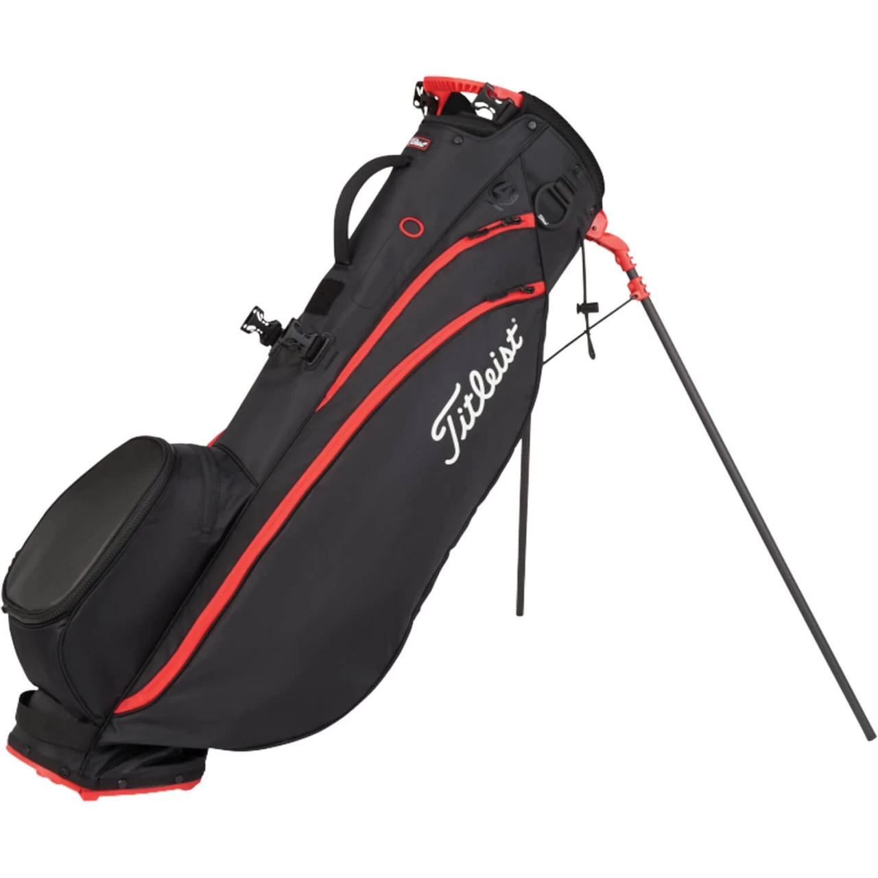 Titleist Players 4 Carbon Standbag, Schwarz/rot 1 Titleist Players 4 Carbon Standbag, Schwarz/rot